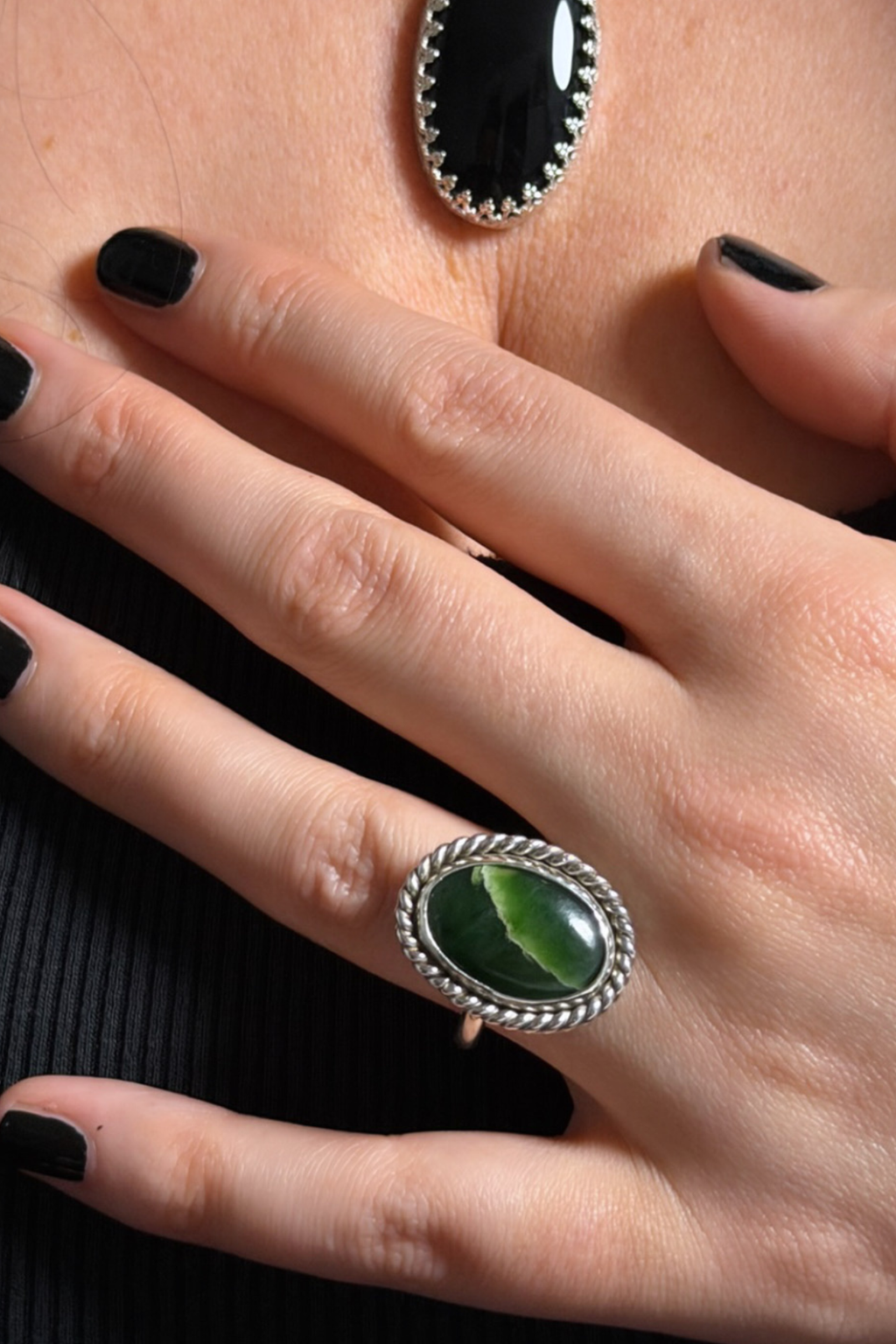 Emerald Root Ring