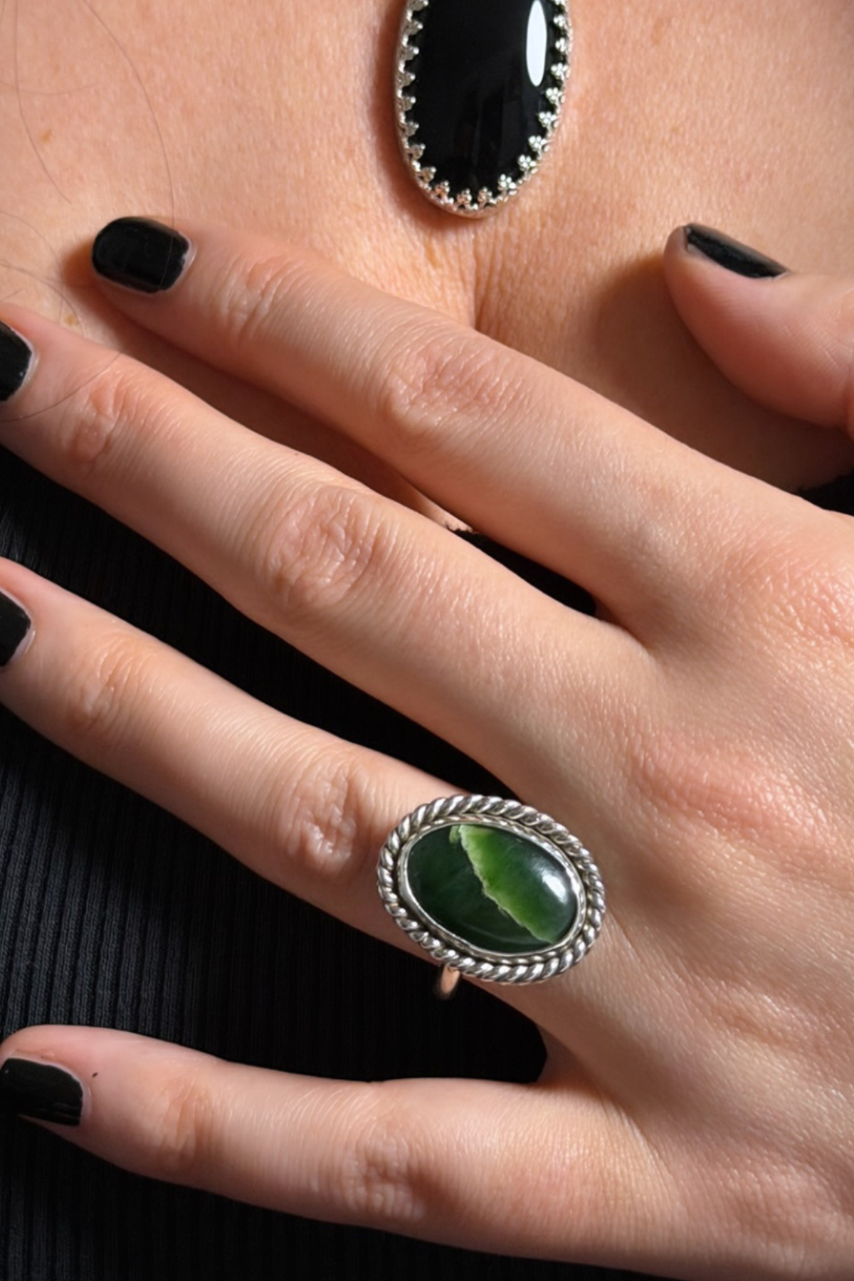 Emerald Root Ring
