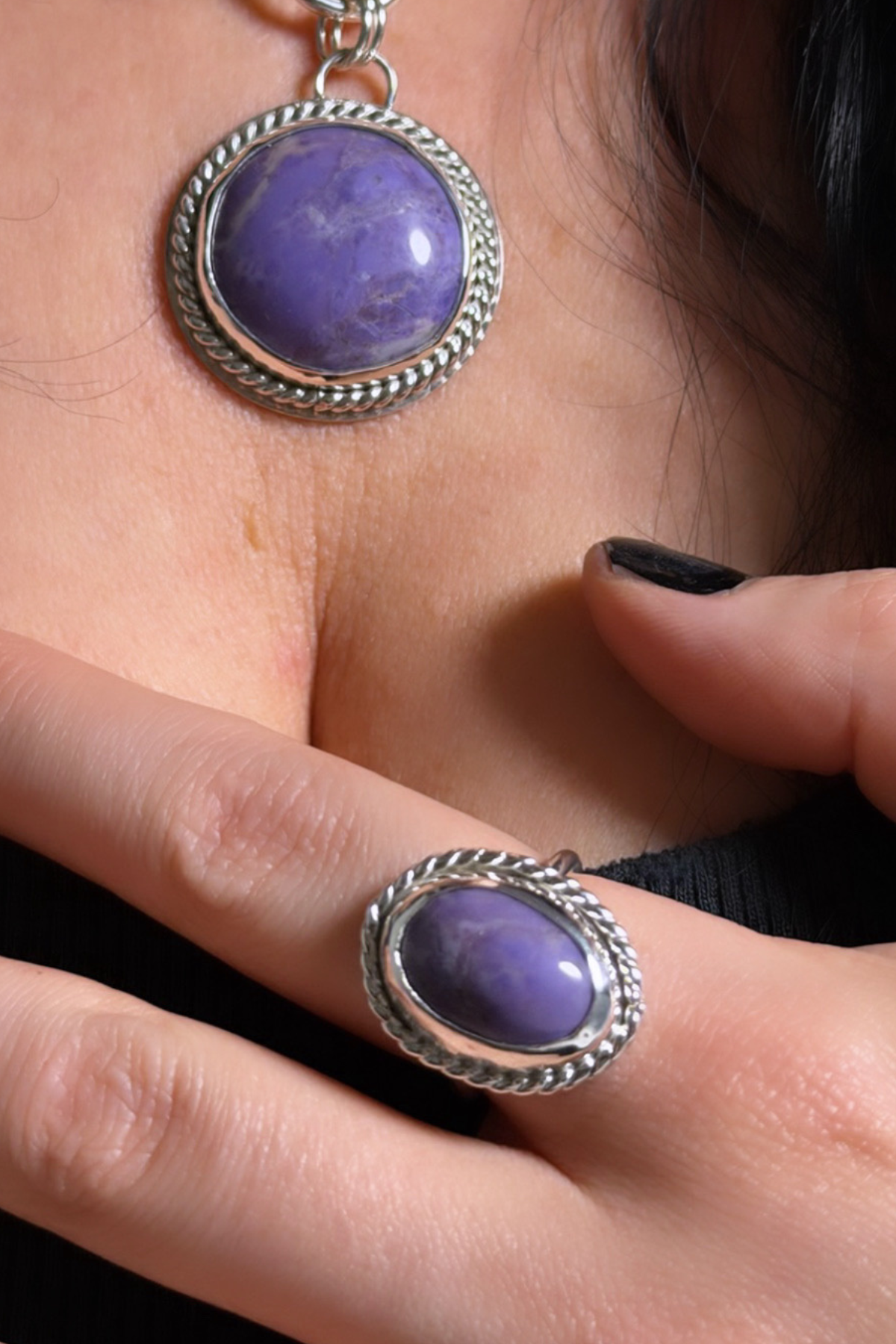 Violet Veil Ring