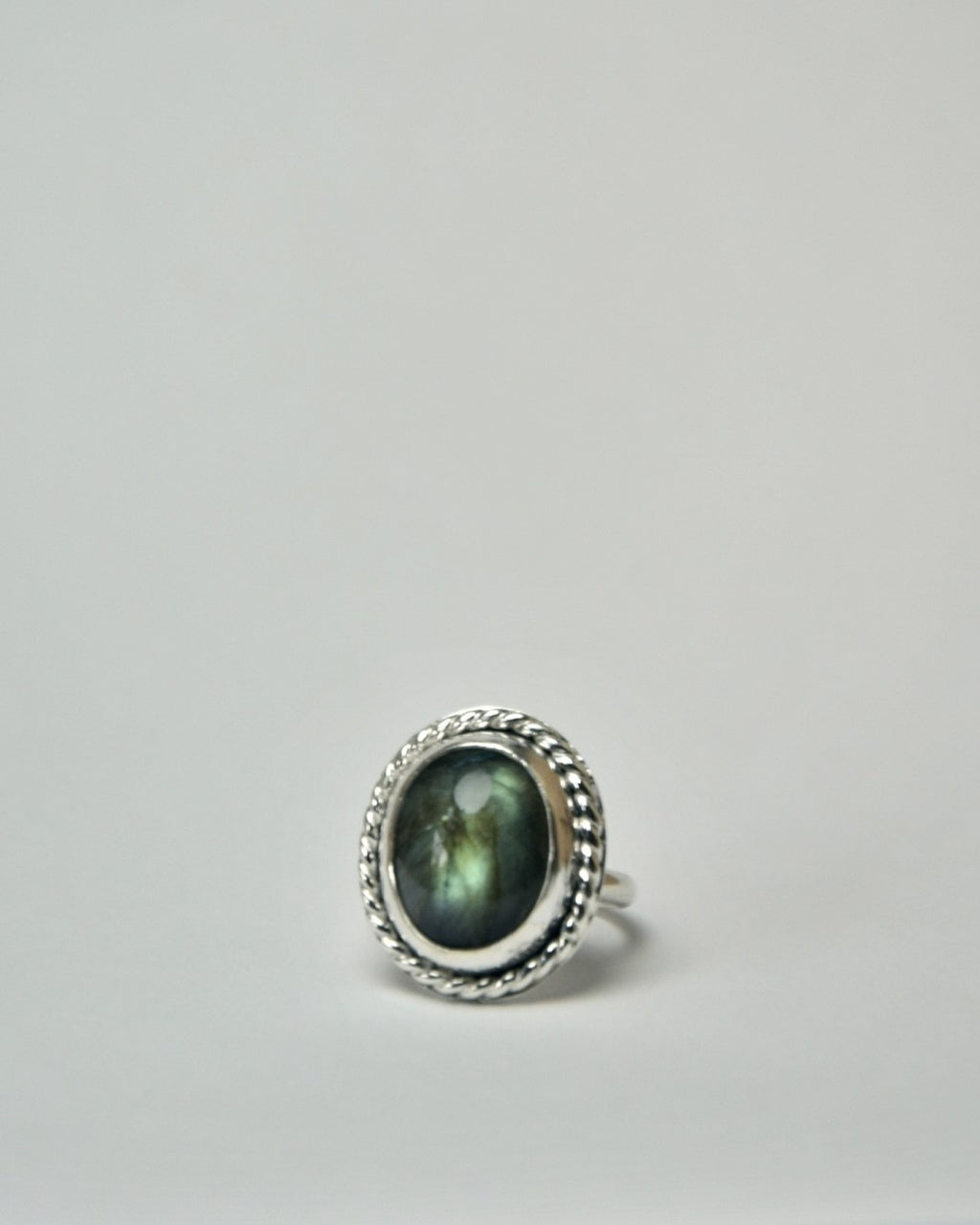 Peacock Labradorite Mood Ring (#1) (Size 6.5)