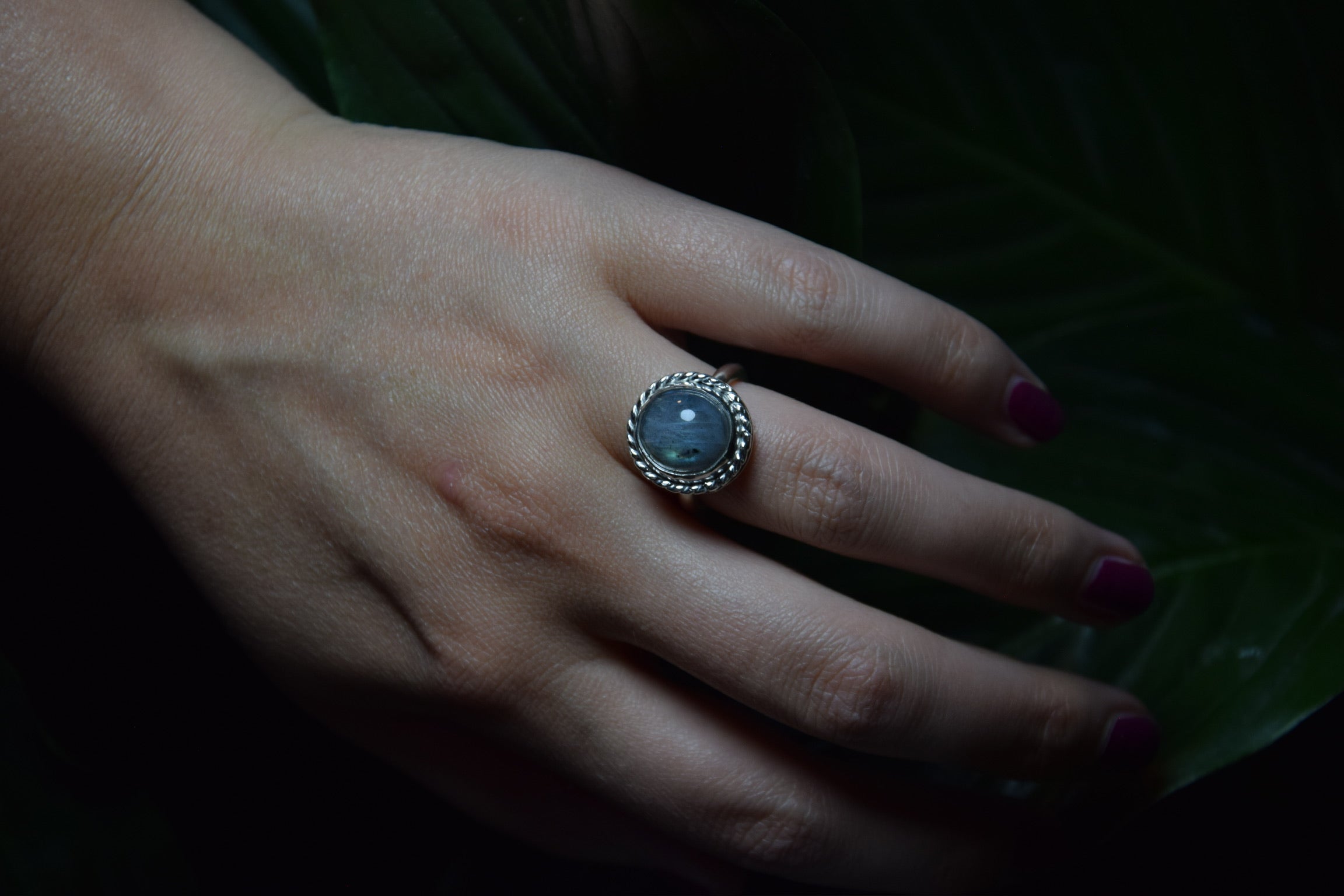 Peacock Labradorite Mood Ring (#3) (Size 6.5)