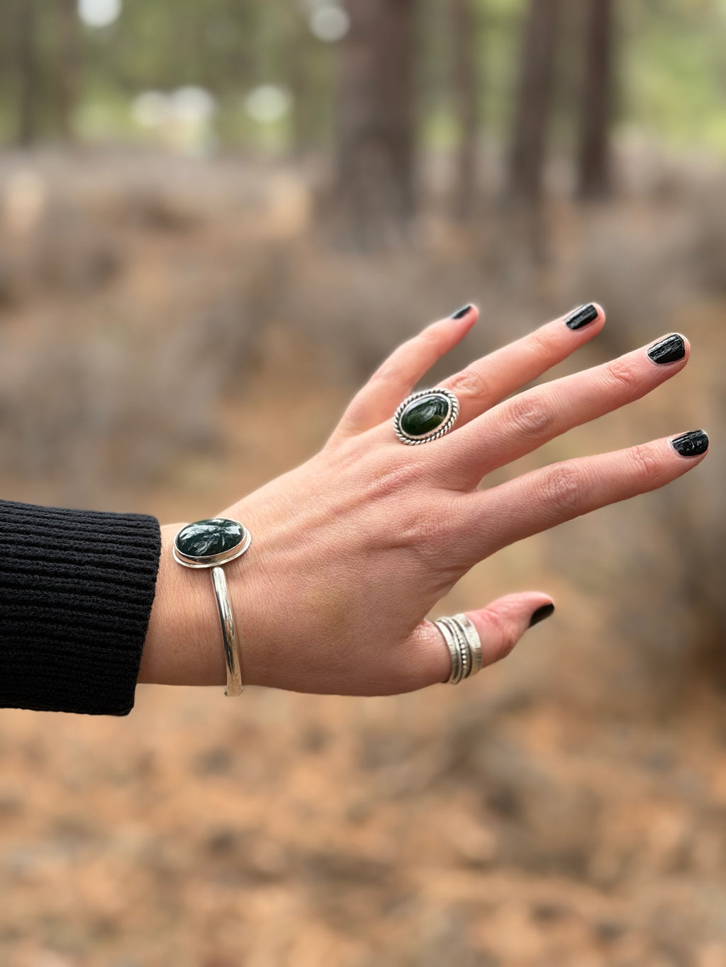 Emerald Root Ring