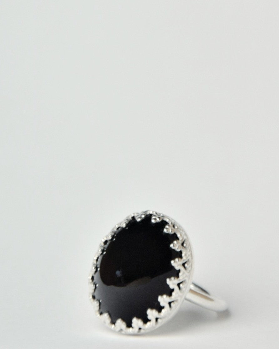 Obsidian Queen Ring