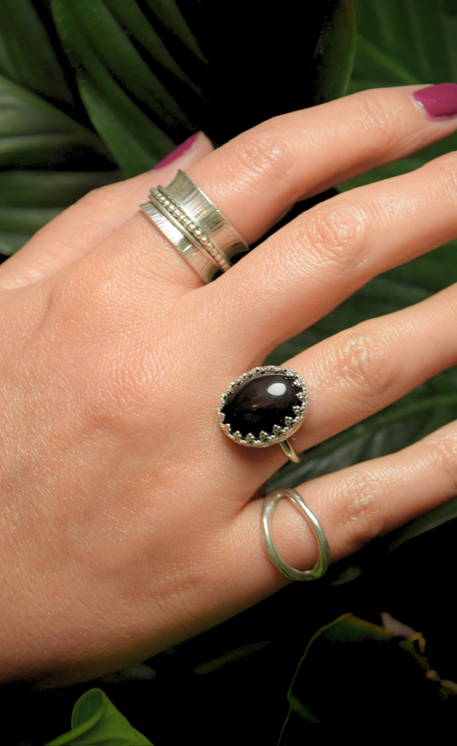 Obsidian Queen Ring