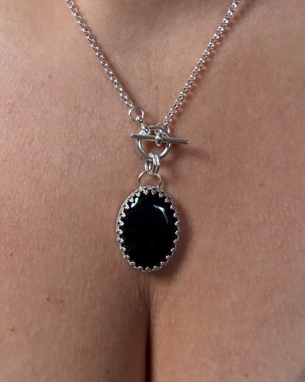 Obsidian Queen Pendant